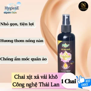 Xịt Vải Khô Khử Mùi HYGIENE Hàng Việt Nam - Dung Tích 100ml/Chai Xịt Làm Sạch (Sao chép)