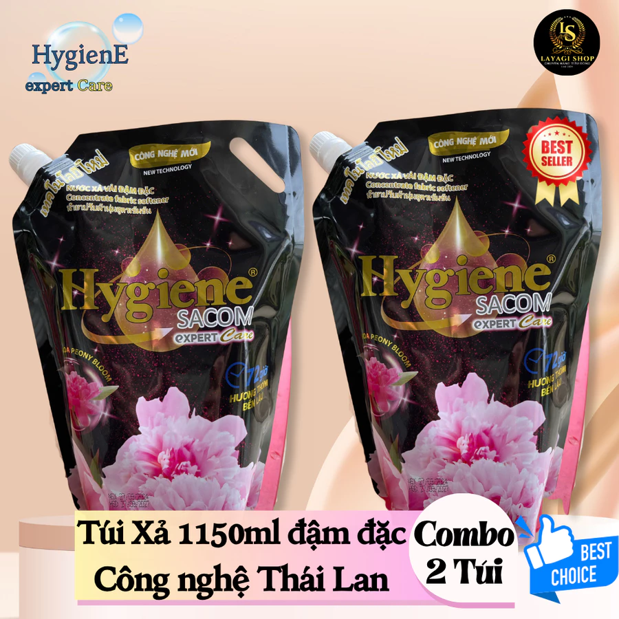 NƯỚC XẢ VẢI 1150ml HYGIENE Việt Nam, Công Nghệ Thái Lan, Sạch Sâu - Hương Lâu Làm Sạch - Ảnh 2