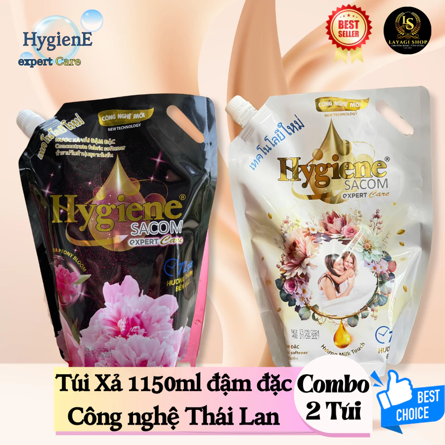 NƯỚC XẢ VẢI 1150ml HYGIENE Việt Nam, Công Nghệ Thái Lan, Sạch Sâu - Hương Lâu Làm Sạch - Ảnh 3